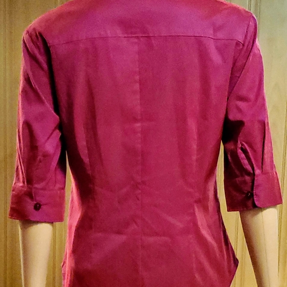 90's Express Pink Iridescent Button Top - Picture 2 of 11